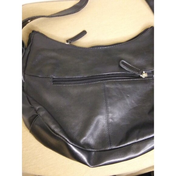 d'margeaux black leather Purse Handbag with adjustable strap  New with tags - Picture 6 of 10